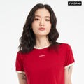 Crop Ringer Santa Red