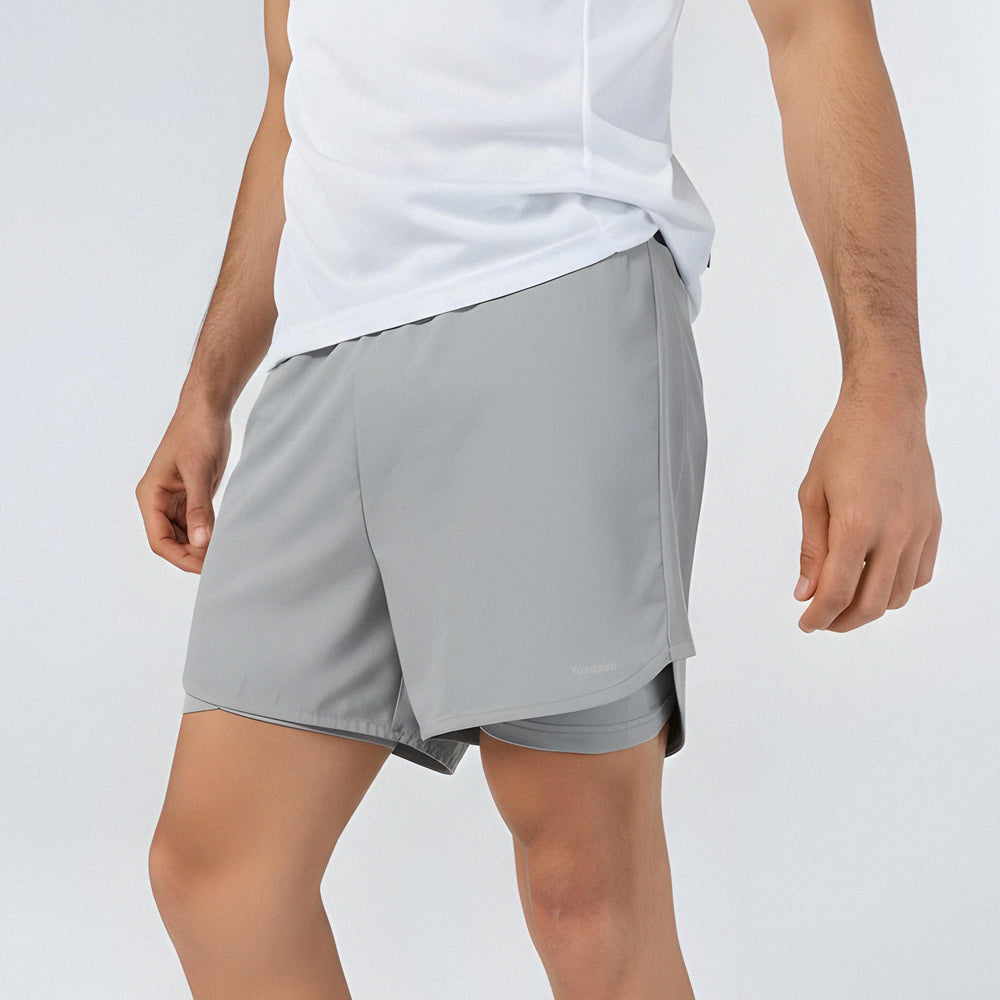 Ultra flow Running Shorts_Light Grey